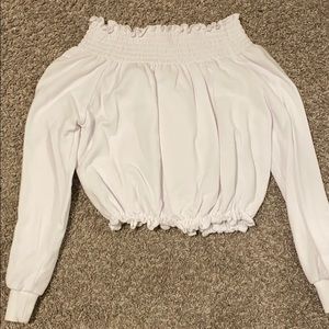 White off the shoulder top